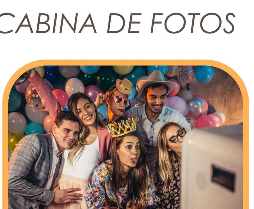 Cabina de fotos para eventos