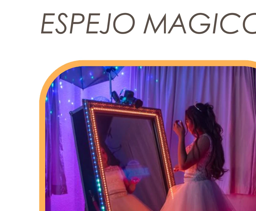 Espejo mágico para fotos