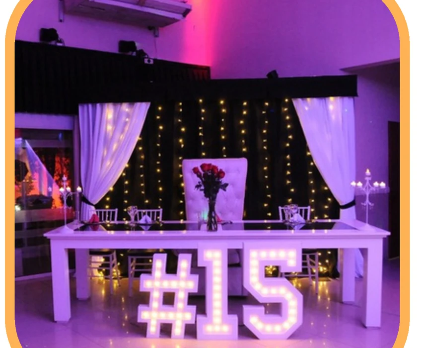 Ambientación para fiesta de 15
