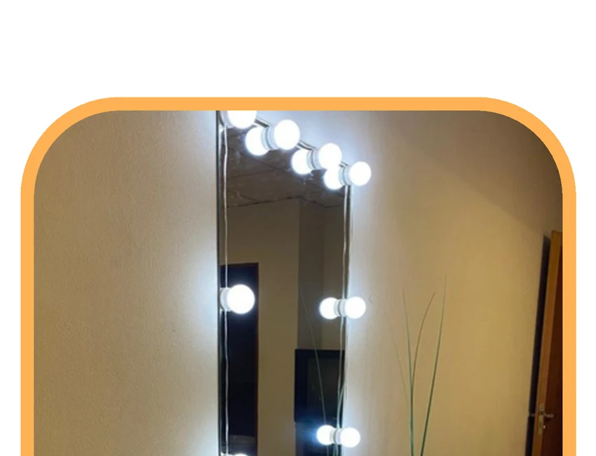 Tocador iluminado de la suite privada
